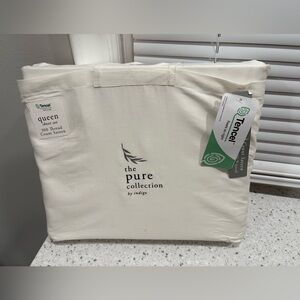 Pure Collection Cream Bedding Sheets